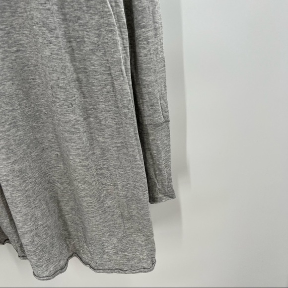 FREE People grey mock neck long sleeve light dress size M - Picture 4 of 6